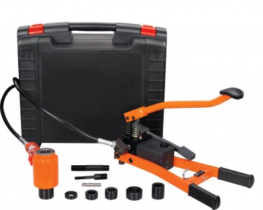 vérin de poinçonnage pour emporte pièces avec pompe à pied hydraulique pour poinçonnage acier électricien